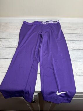 Nike Pro Combat Purple Compression Capris